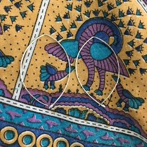 Sterling silver hoops